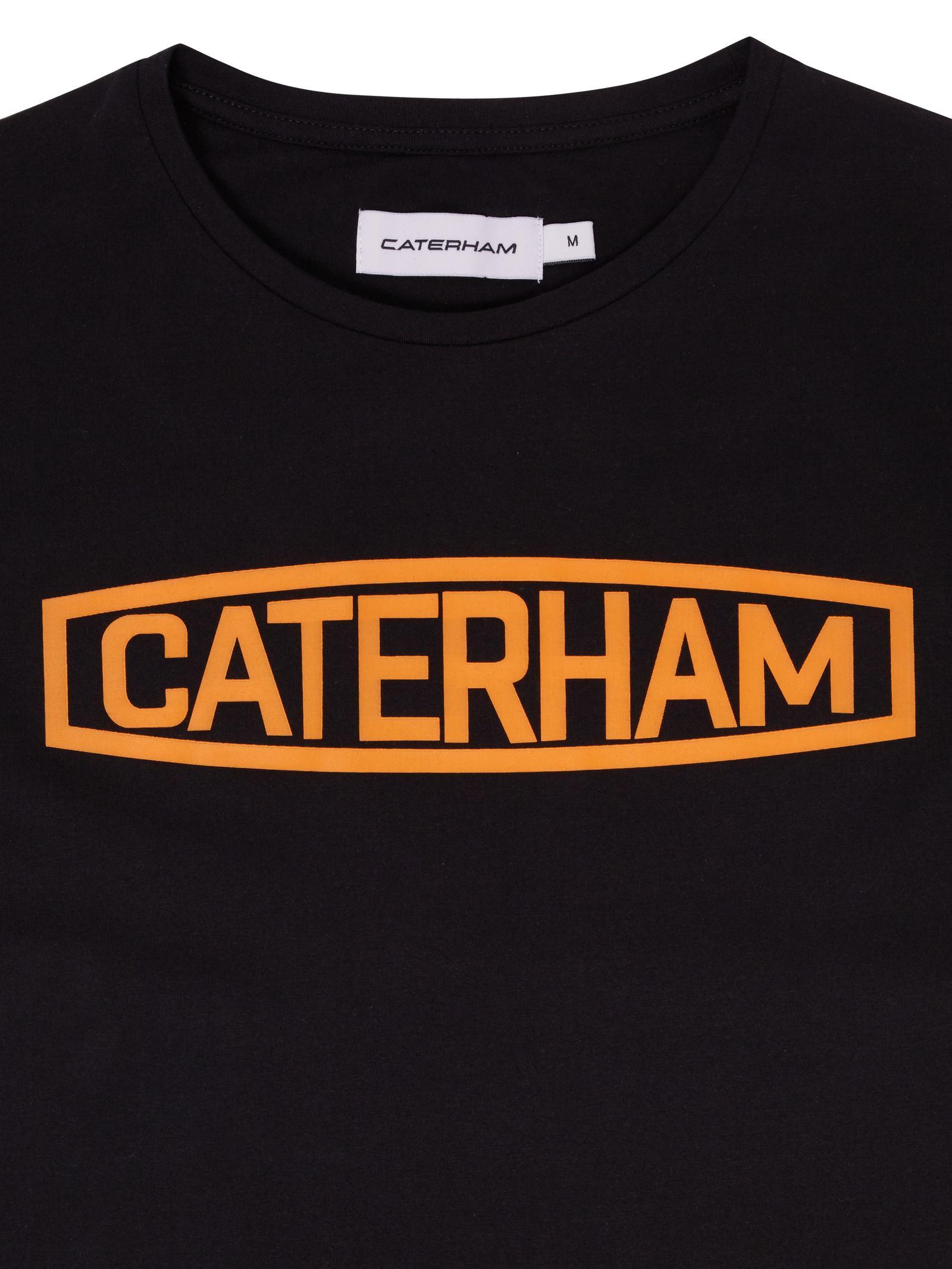Caterham Logo - Caterham Logo Tee Black and Orange