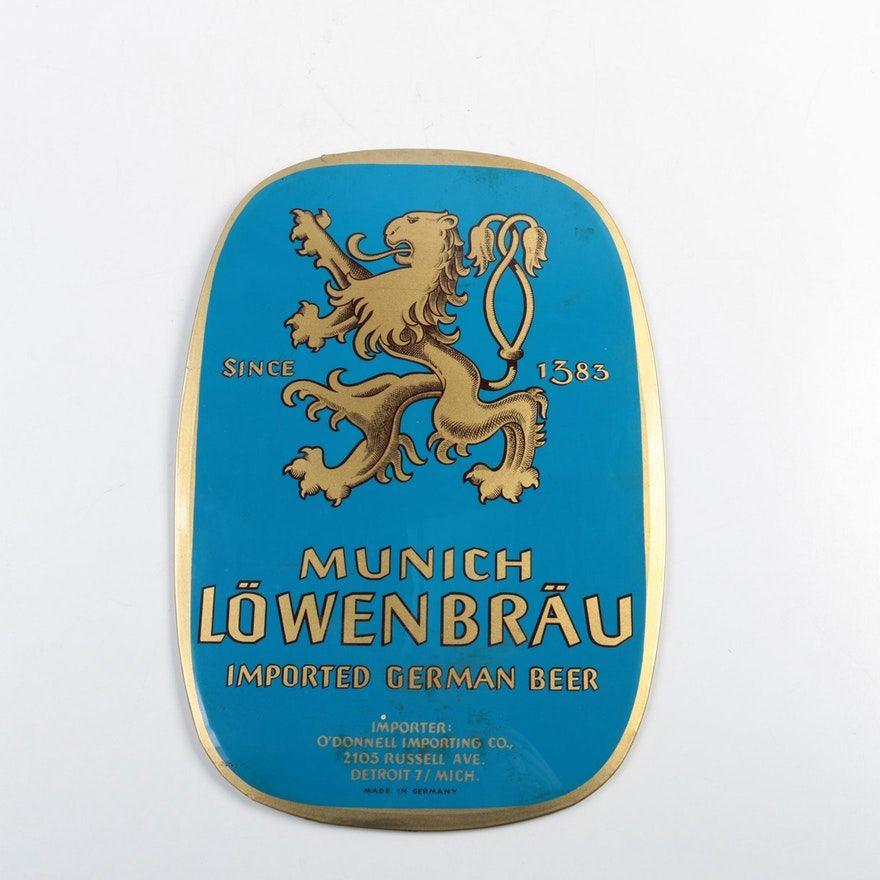 Lowenbrau Logo - Löwenbräu Beer Sign