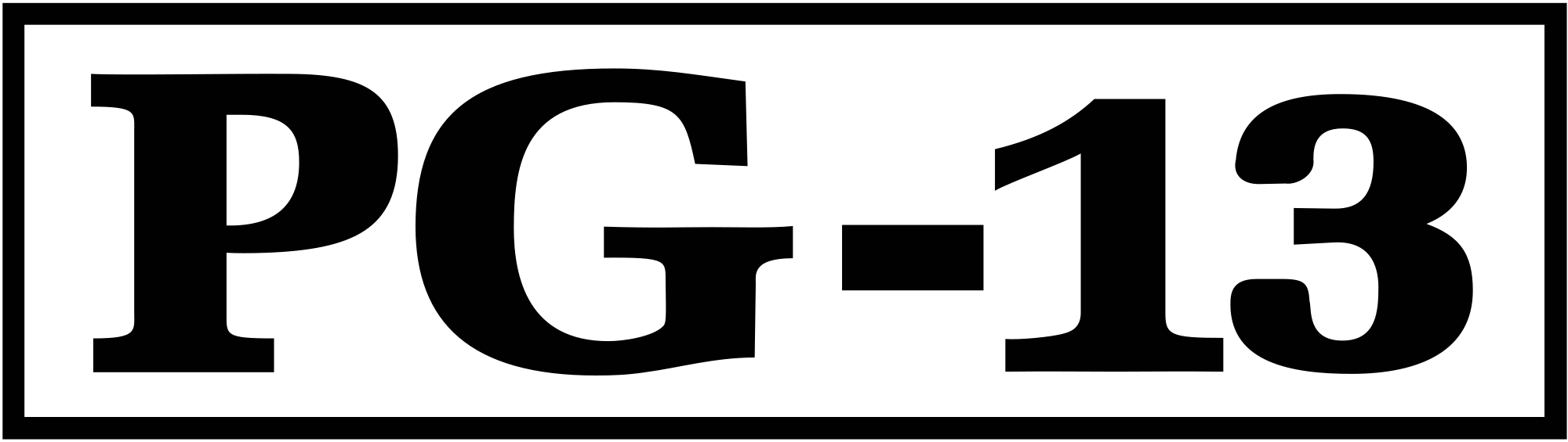 PG-13 Logo - Rated pg 13 Logos