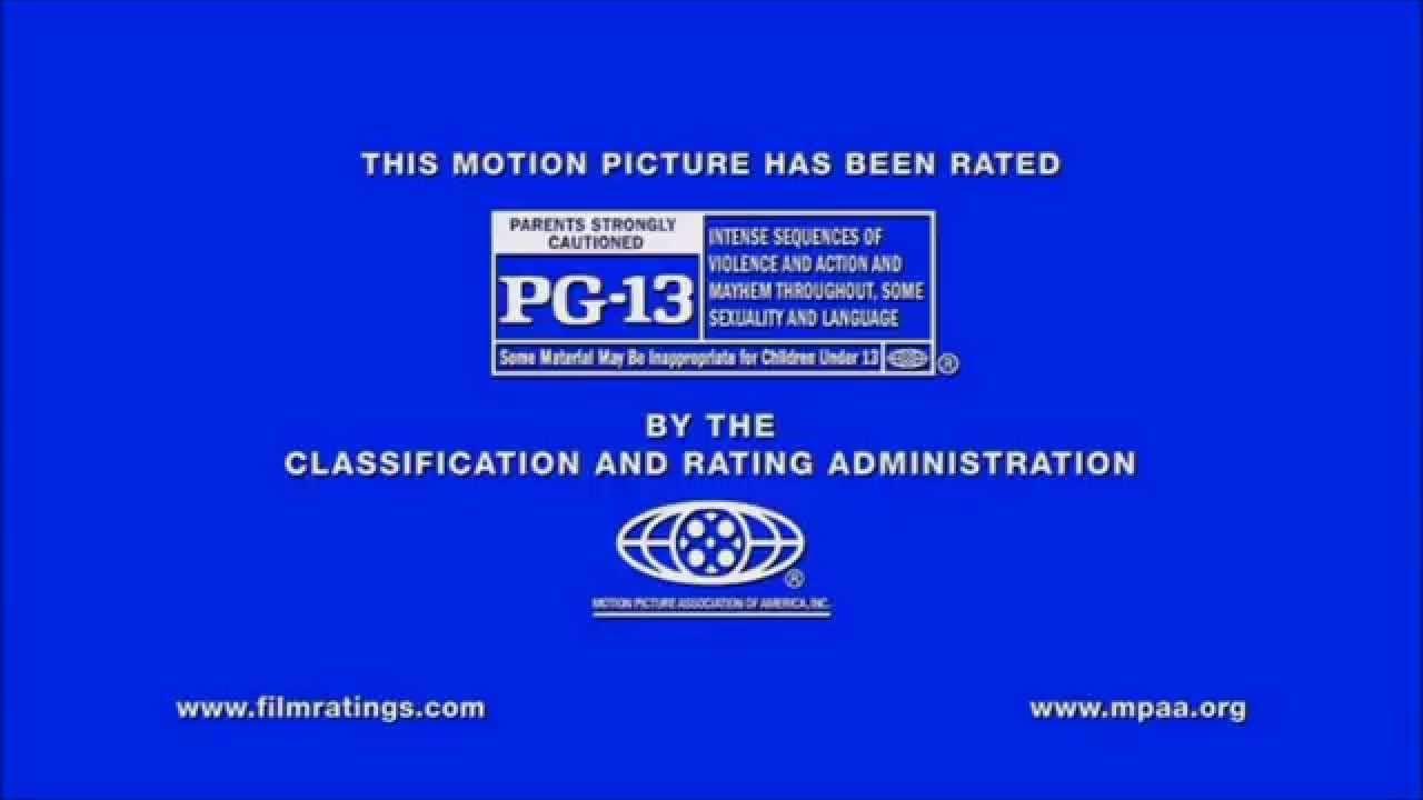 PG-13 Logo - Rated PG 13 MPAA Rating IDs logo ( Comcast Croporation) Bumpers