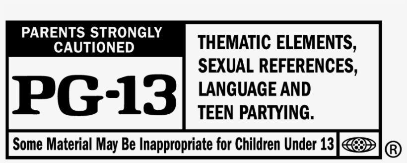 PG-13 Logo - For Rating Reasons, Go To Mpaa 13 Rating Box PNG Image