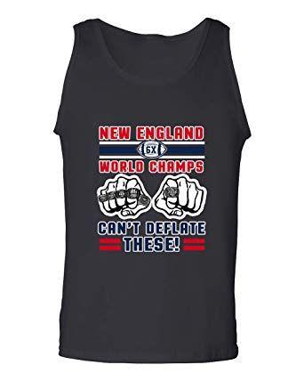 Deflate Logo - World Champs Can't Deflate These Football Sports DT Adult Tank Top