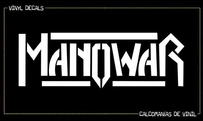 Manowar Logo - Manowar 6x2 Vinyl Cut Sticker