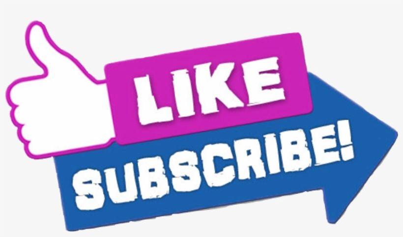 Sucribe Logo - Youtube Sticker By Maria - Like And Subscribe Logo Transparent PNG ...