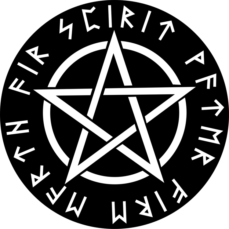 Witchcraft Logo - Pentagram Pentacle Wicca Witchcraft Runes CC0 - Emblem,Area,Symbol ...