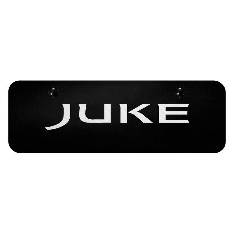 Juke Logo - Autogold® - Black License Plate with Laser Etched Juke Logo