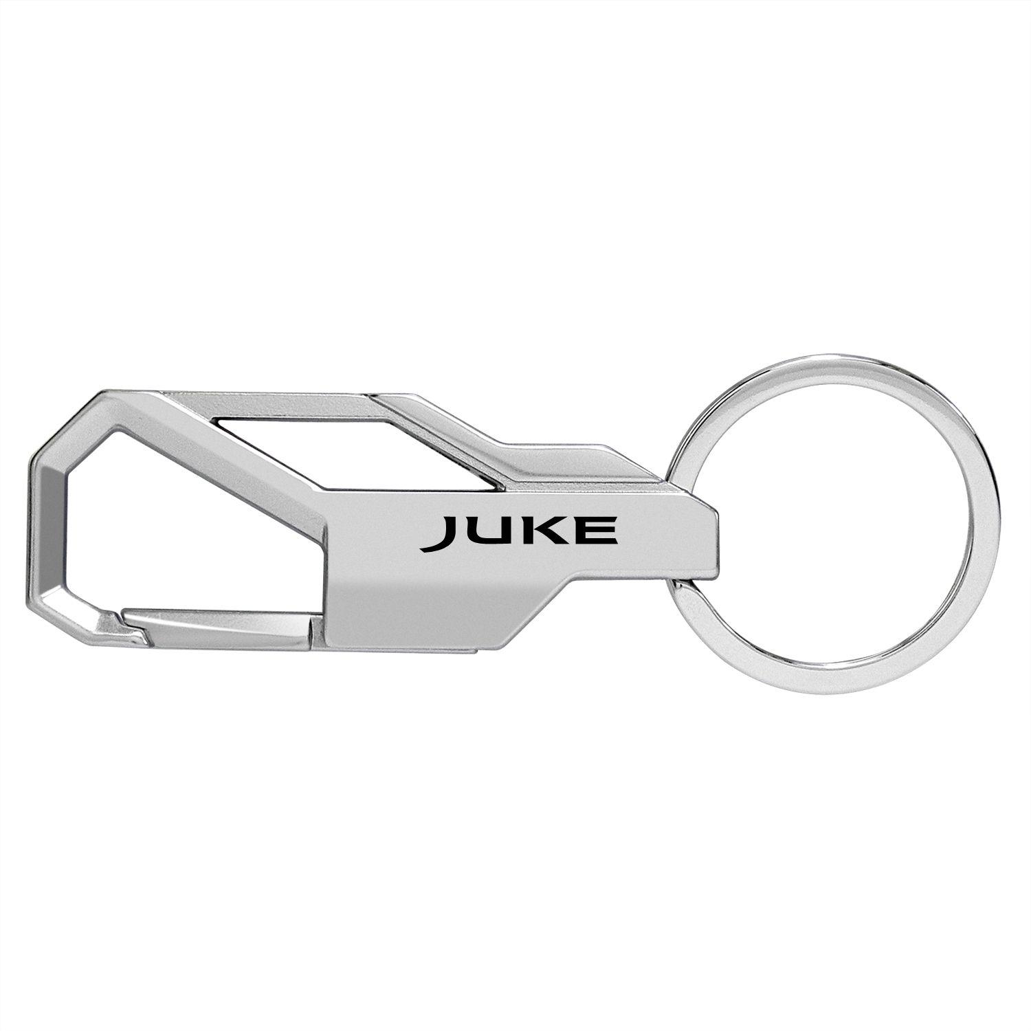 Juke Logo - Nissan Juke Logo Silver Snap Hook Metal Key Chain - Nissan - Key Chains