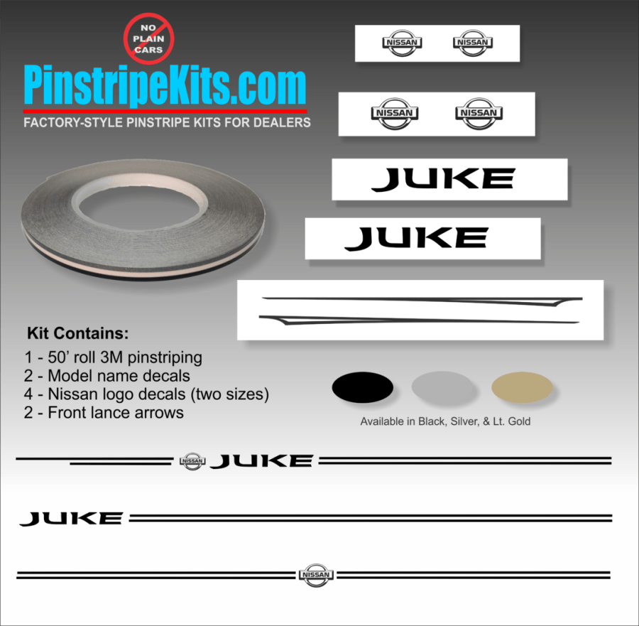 Juke Logo - Violassi Striping Company JUKE logo emblem decal Pinstripe Kits