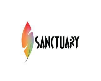 Sanctuary Logo - feather sanctuary logo Designed