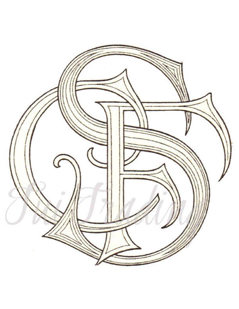 CFS Logo - CFS Monogram, C F S Logo, Digital Letters, Initials Clipart, Antique  Lettering, Svg Instant Download