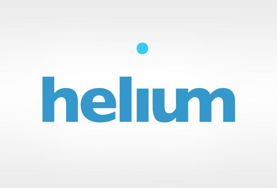 Helium Logo - Very clean minimalistic logo features: dot appears to be filled