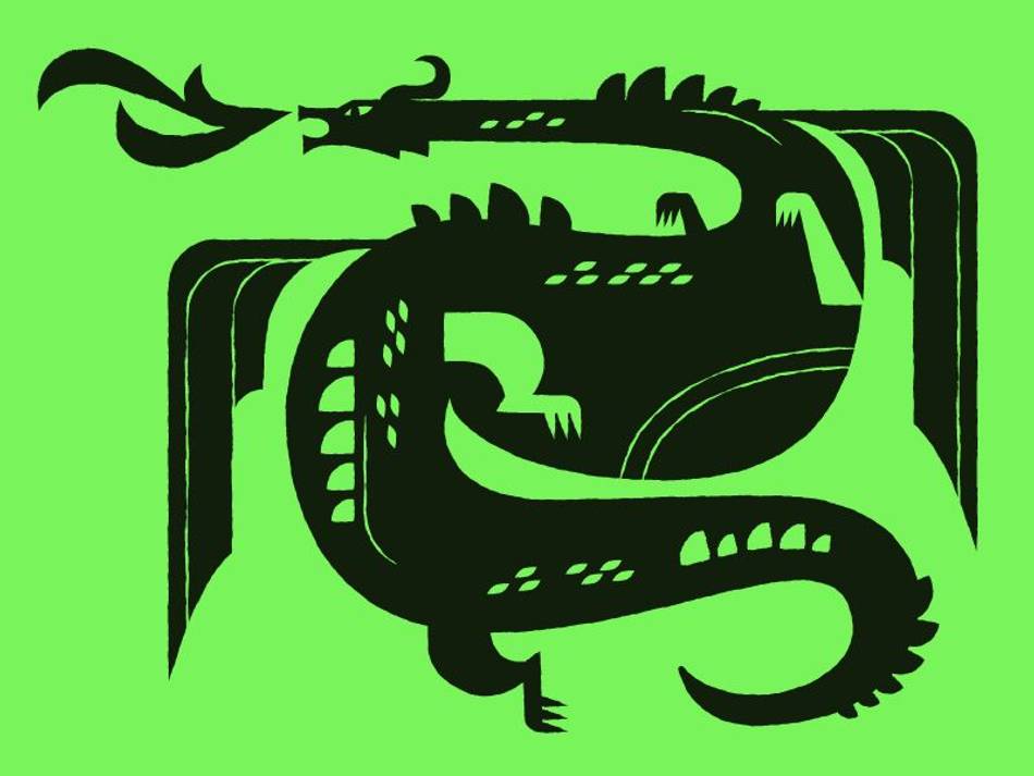 Dragon-type Logo - Dragon | Type Gang