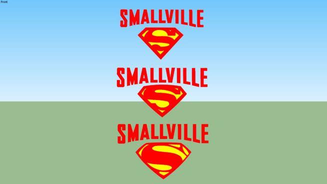 Smallville Logo - 3 Smallville Logos With 3 Superman S Symbols | 3D Warehouse