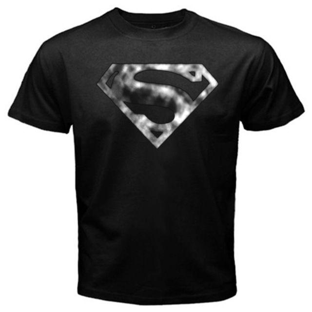 Smallville Logo - US $14.25 25% OFF. Men T Shirt Blur Shield Superman Logo Krypton Smallville Clark Kent Black T Shirt Tee Plus Size Cotton Custom Designs Tshirt In