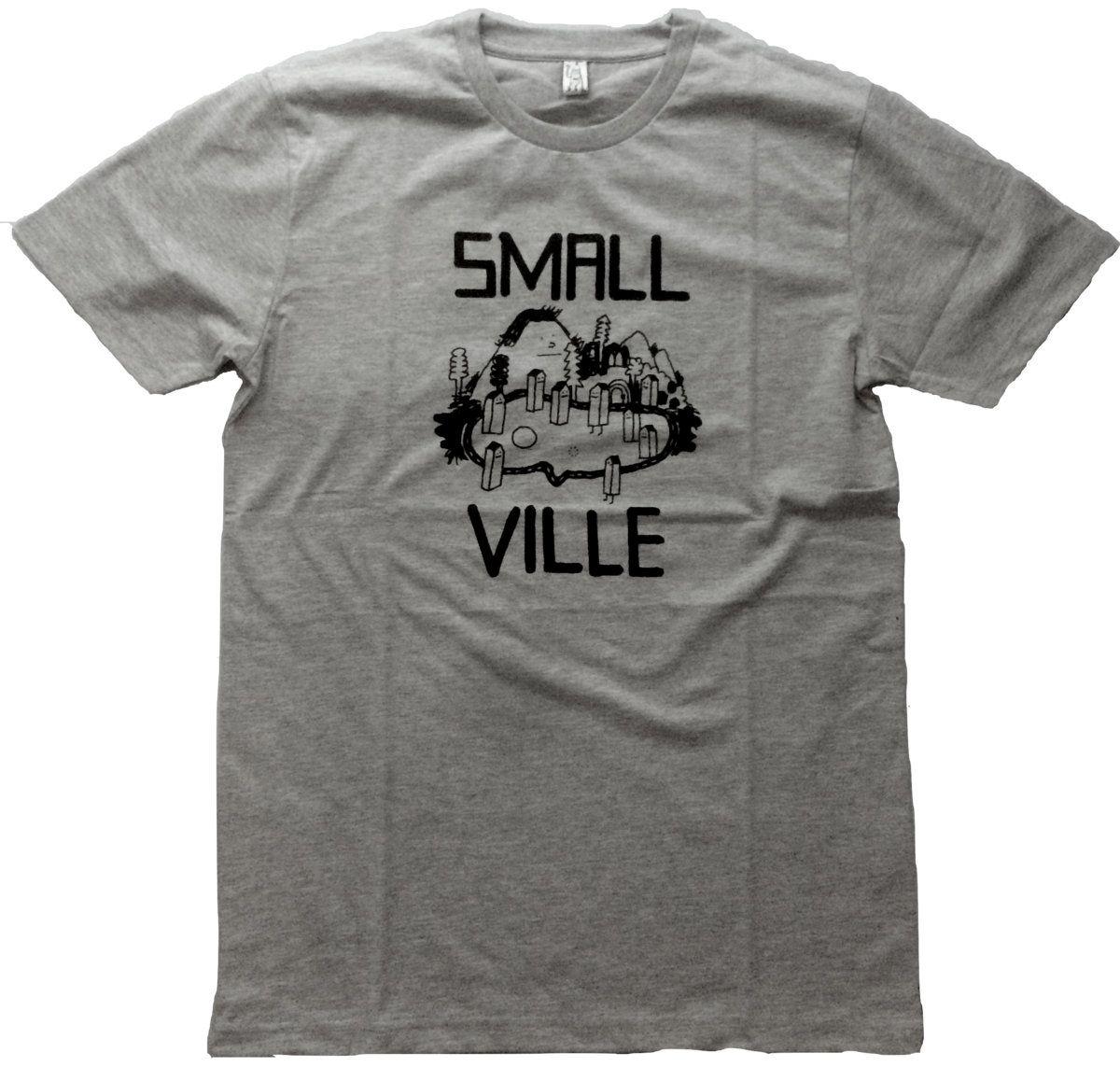 Smallville Logo - Smallville Logo Shirt- heather grey | smallville records