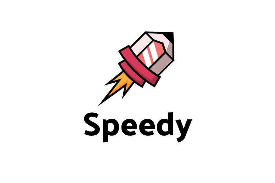 Speedy Logo - Speedy Rocket Logo