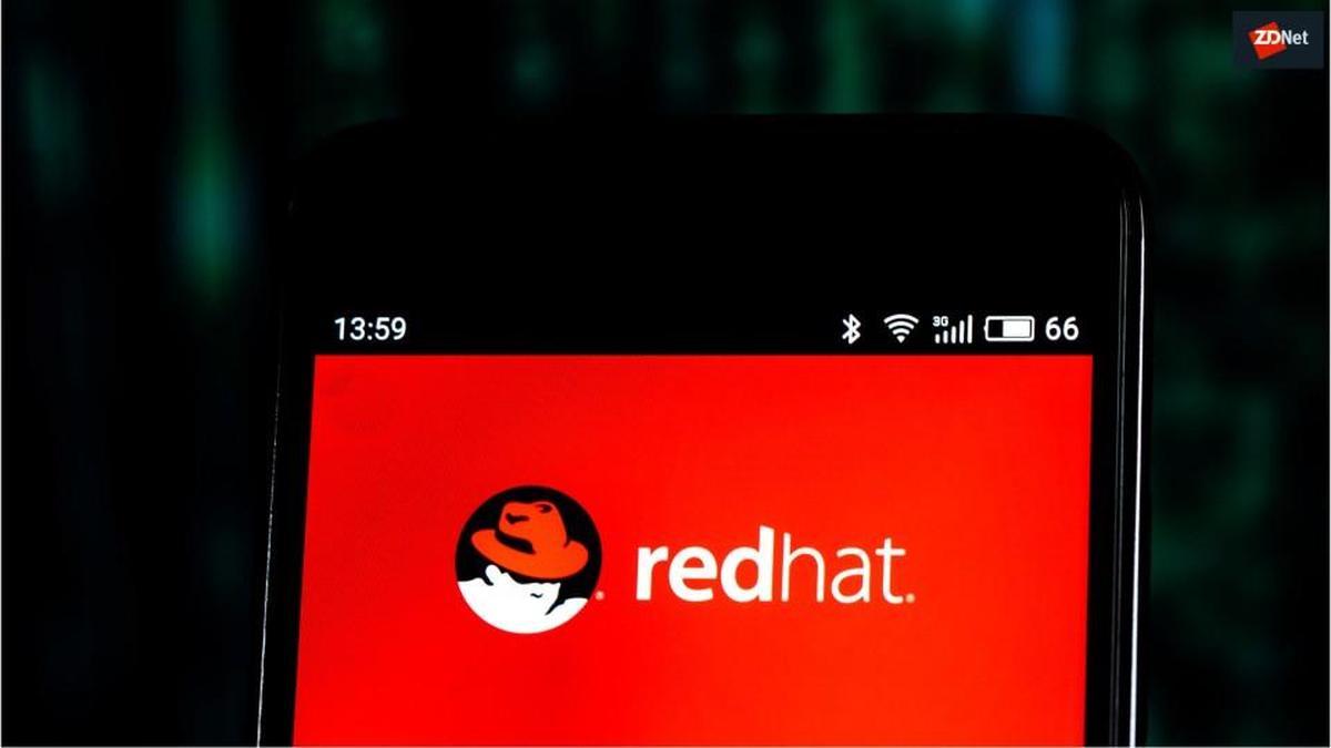 ZDNet Logo - IBM's Red Hat acquisition moves forward