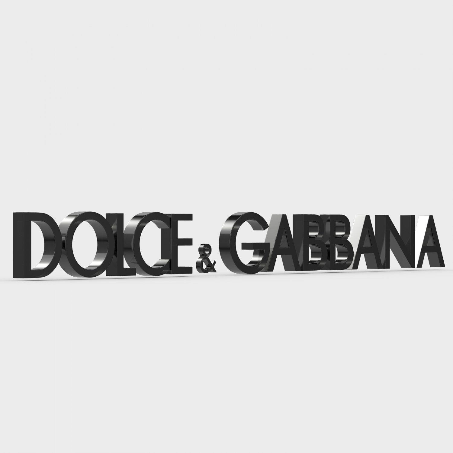 Dolce & Gabbana Logo - Dolce gabbana logo 3D Model in Clothing 3DExport