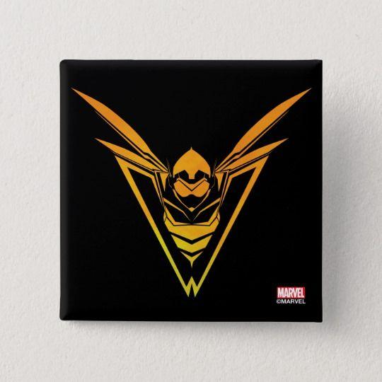 Wasp Logo - Avengers Classics. The Wasp Emblem Button