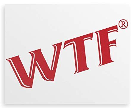 WTF Logo - WTF Logo Funny Canvas print 16x12: Amazon.co.uk: Kitchen & Home