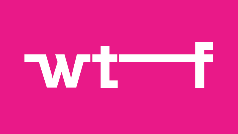 WTF Logo - WTF | Logopedia | FANDOM powered by Wikia