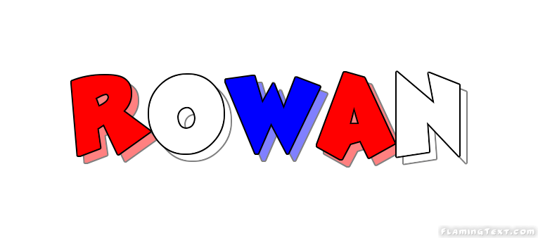 Rowan Logo - United States of America Logo. Free Logo Design Tool from Flaming Text