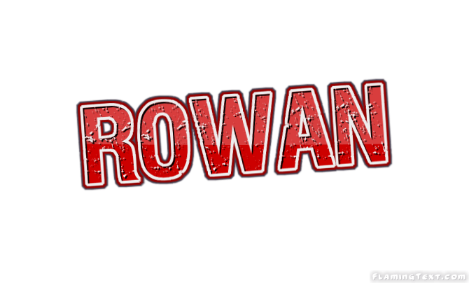 Rowan Logo - Rowan Logo. Free Name Design Tool from Flaming Text
