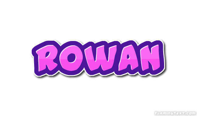 Rowan Logo - Rowan Logo. Free Name Design Tool from Flaming Text