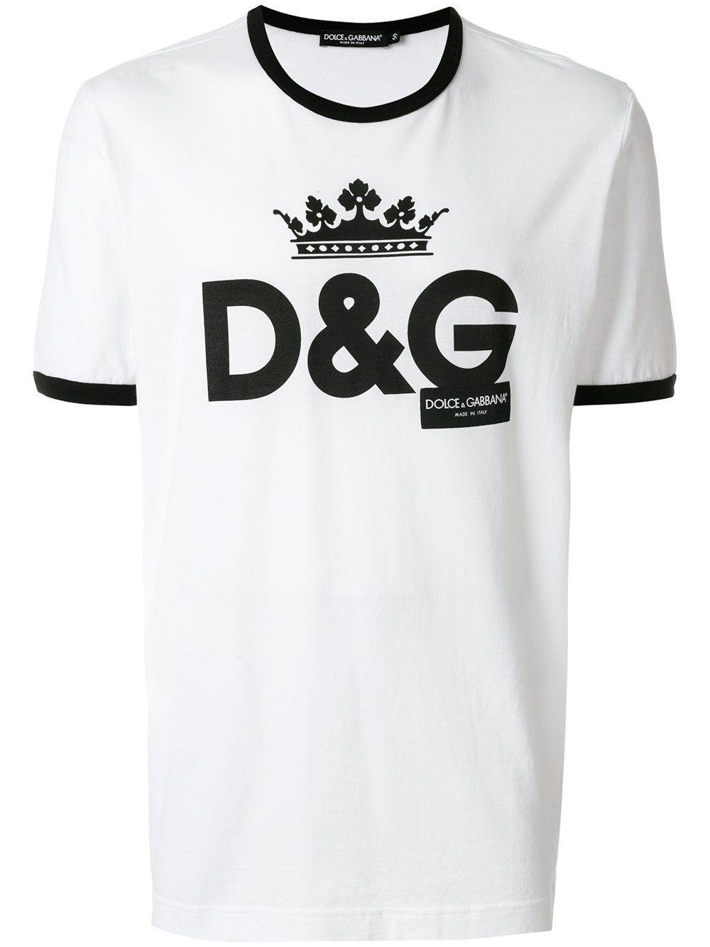 Dolce & Gabbana Logo - Dolce Gabbana Crown D&G Logo T-Shirt G8HV0T.HP706 - HWI40 WHITE ...