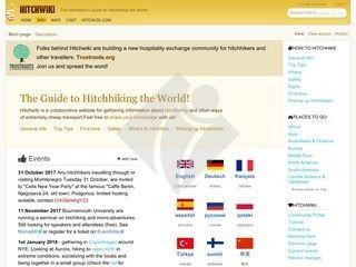 Hitchwiki Logo - Hitchwiki clone to create a website like hitchwiki?