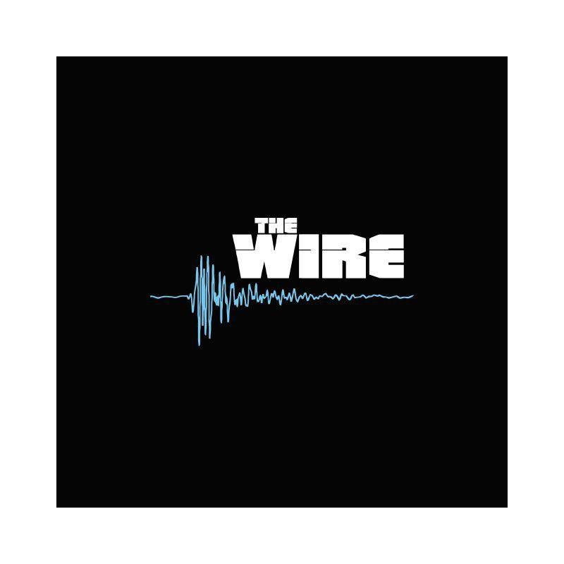 Wire Logo - Tee shirt The Wire logo blanc/bleu sur noir