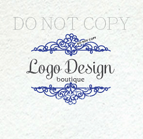 Boutique-Style Logo - logo 1155 .3 Damask logo, Fancy Scrolls logo, vintage, french style,  boutique logo, photography logo