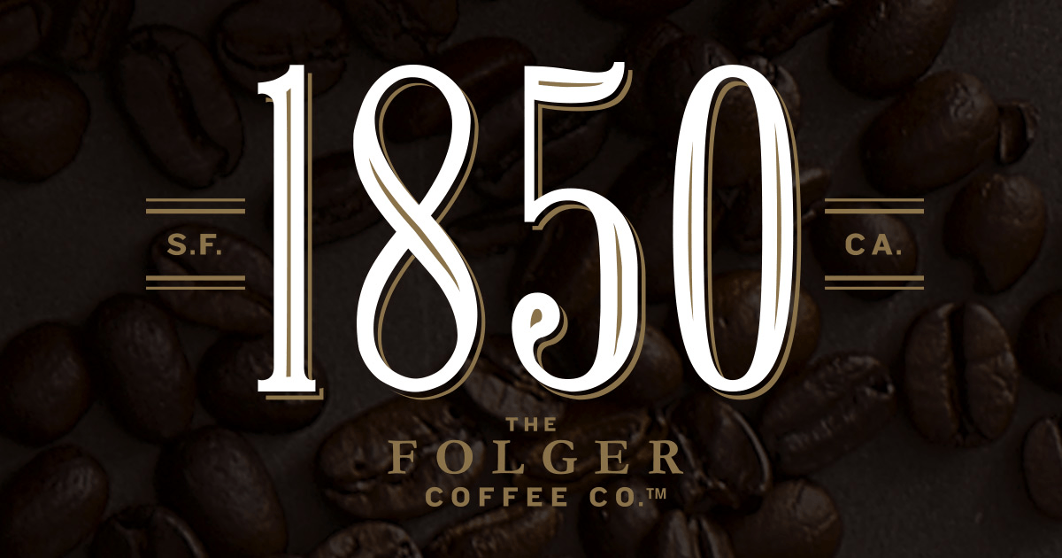 Folgers Logo - 1850® Coffee