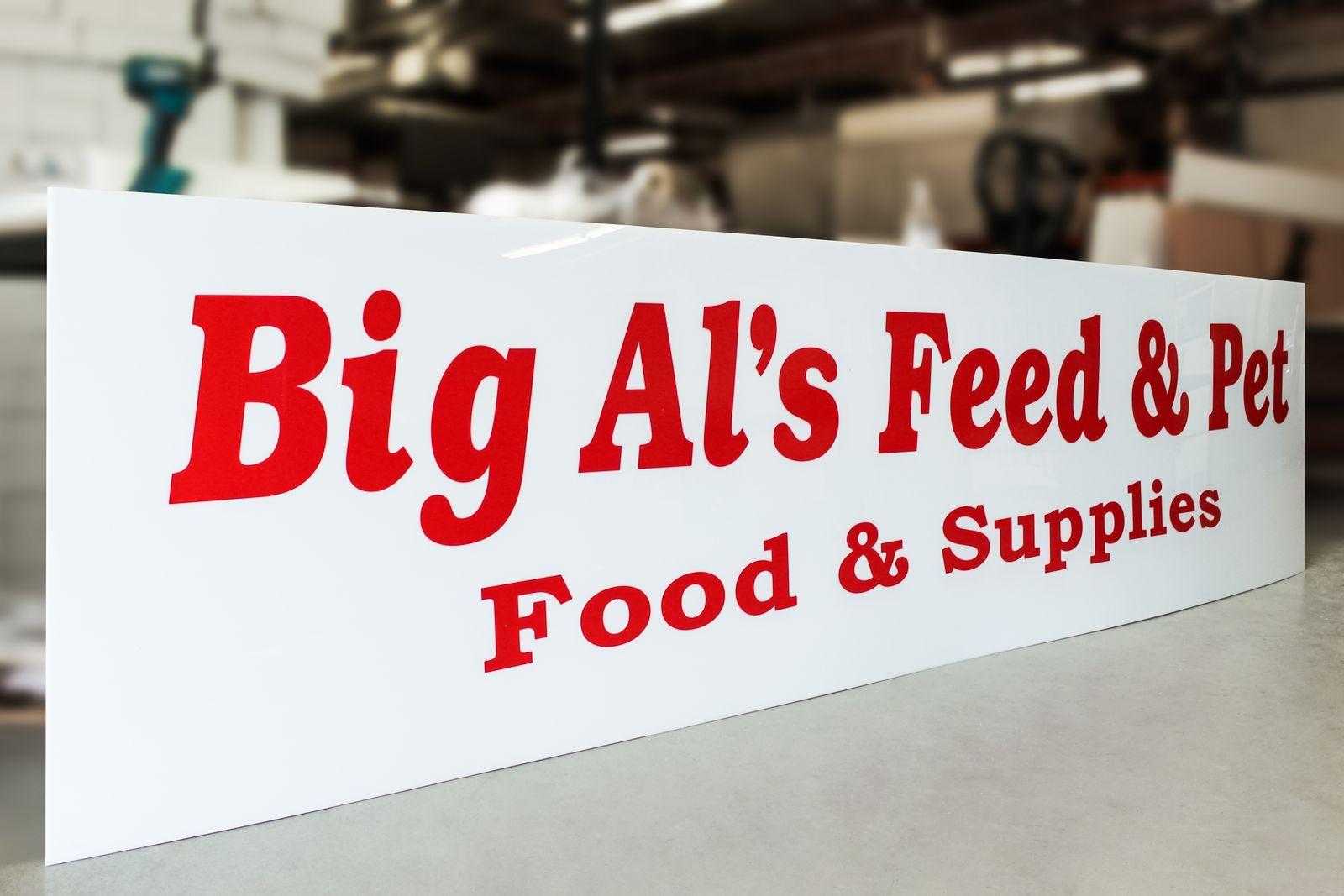 Lexan Logo - Lexan sign with Backlit Vinyl for a food store