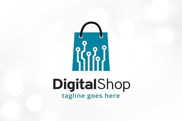 Shop Logo - Digital Shop Logo Template
