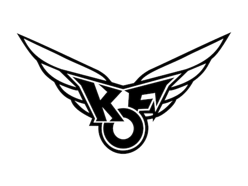 KF Logo - Vector illustration of KF wings logo | Public domain vectors