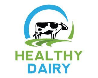 Dairy Logo - Healthy dairy Designed