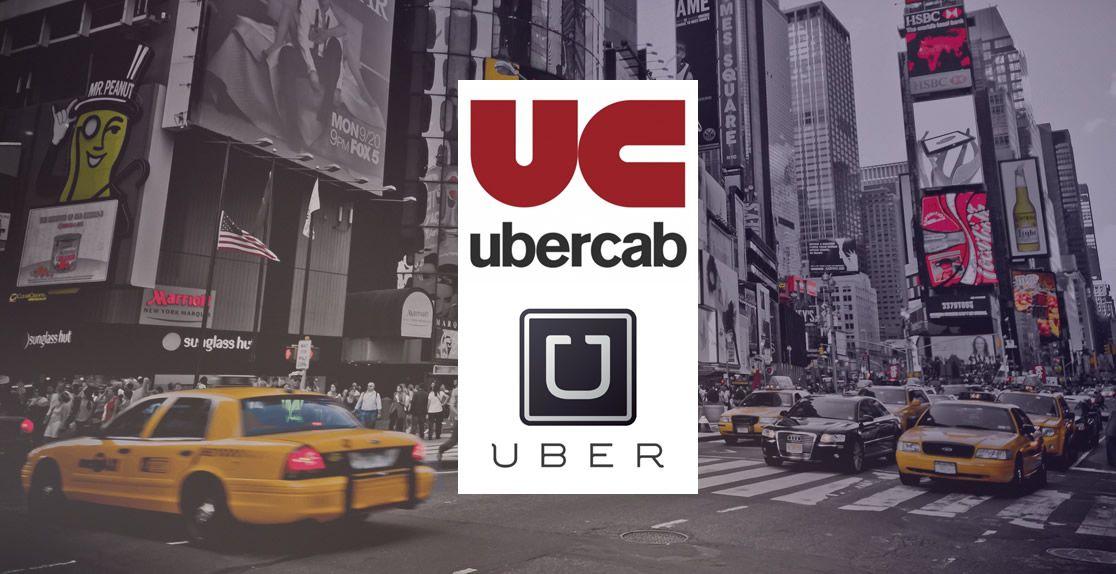 UberCab Logo - UberCab.com to UBER.com 「+」 Domain Gravity®