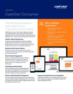 CashStar Logo - CashStar Consumer Infosheet - CashStar