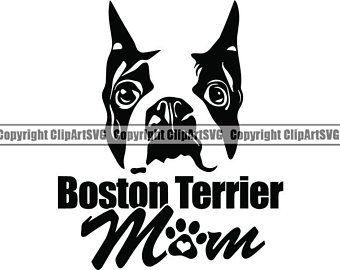 Terrier Logo - Boston terrier logo | Etsy