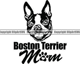 Terrier Logo - Boston terrier logo | Etsy