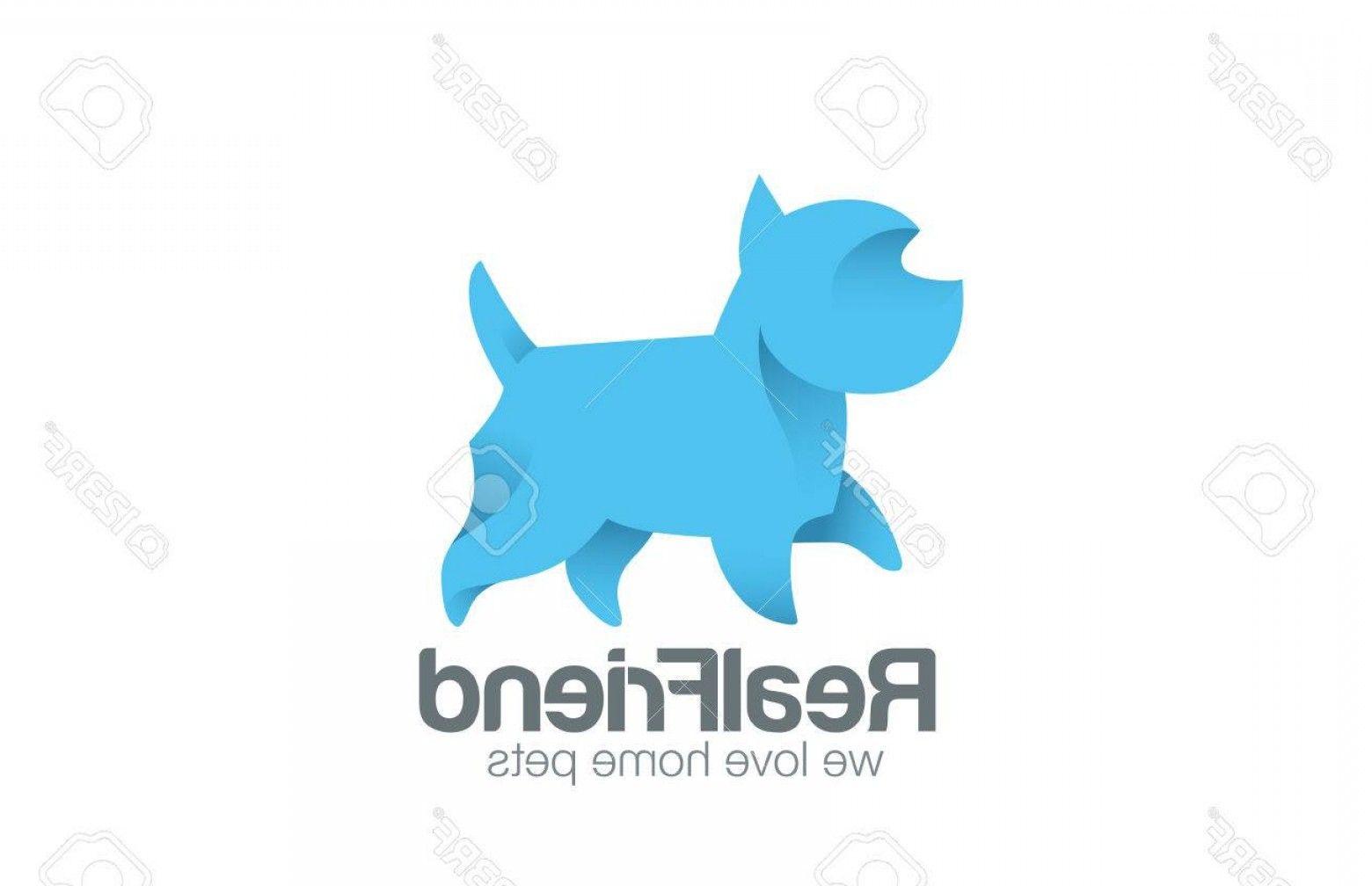 Terrier Logo - Photostock Vector Logo Dog Terrier Walking Design Vector Template ...