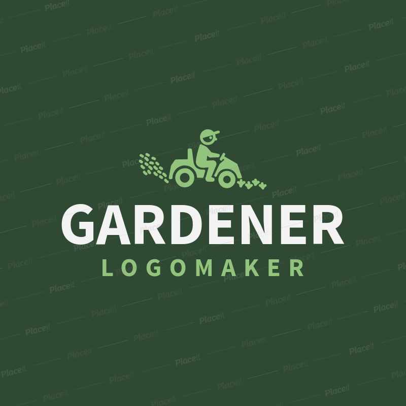 Mower Logo - Gardener Logo Maker with Lawn Mower Images 1166e