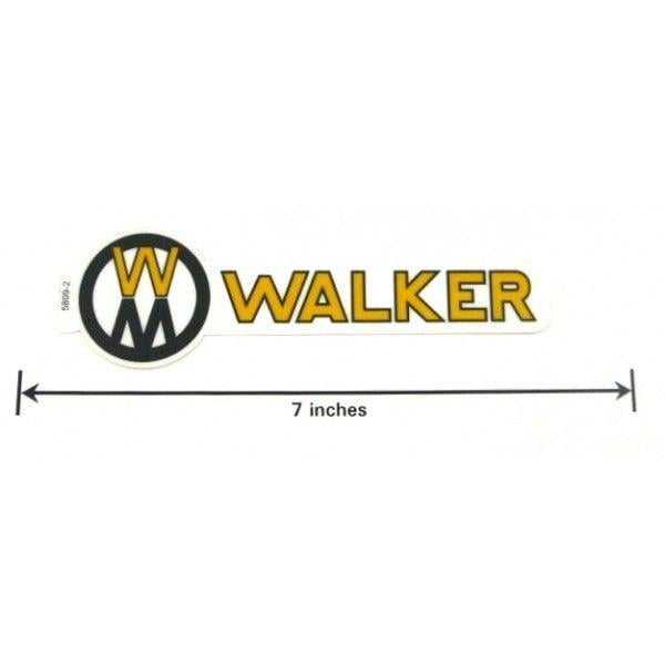 Mower Logo - Walker 5809 2 (NR) Decal, Walker Logo, 5809 1