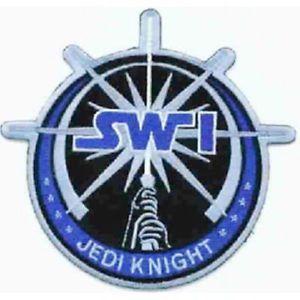 Lightsaber Logo - Details about Star Wars Jedi Knight Lightsaber Initials Logo Embroidered  Patch, NEW UNUSED