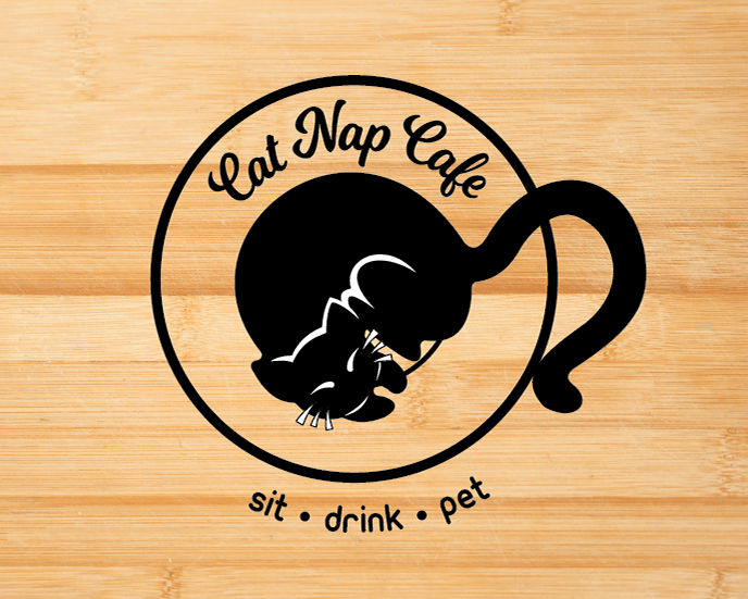 Nap Logo - LESLY HERMOZA - Cat Nap Cafe • Logo