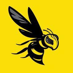 Hornet Logo - 36 Best Hornets Logos images in 2019 | Volleyball, Hornet, Sports logos