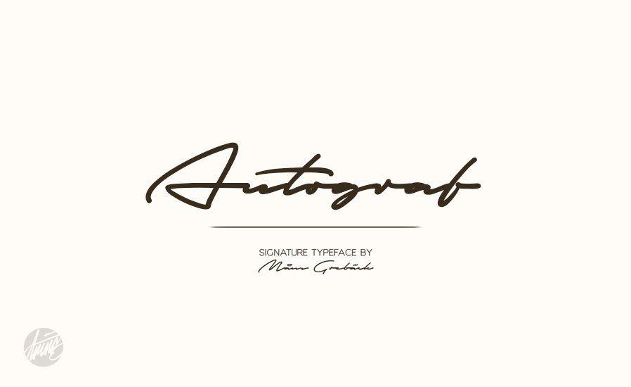 Autograph Logo - 20 Signature Fonts that are Beautiful and Authentic — Medialoot