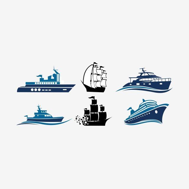 Yacht Logo - Sailing Yacht Logo Design Template, sailboat, Flat Yacht Icon, Boat