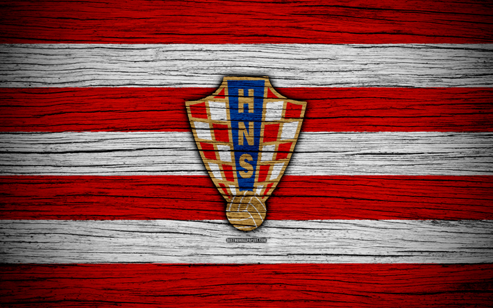 Croatia Logo - Download wallpapers 4k, Croatia national football team, logo, Europe ...